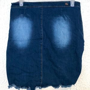 Jean mini skirt